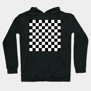 Black and white checkers pattern Hoodie